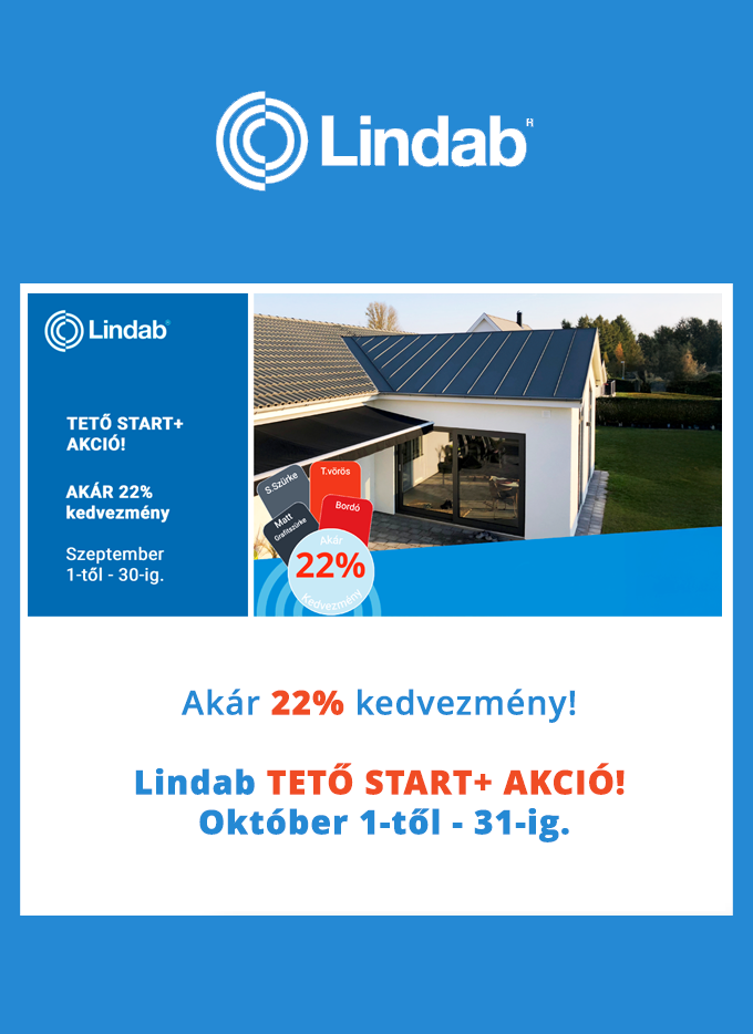 Lindab Komplett tető Start akció
