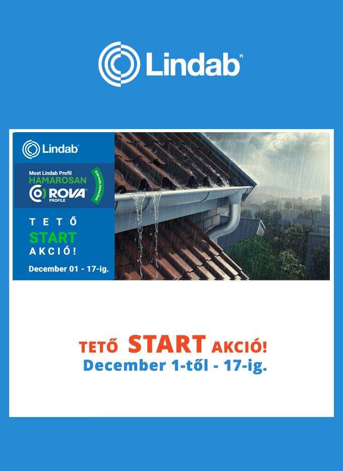 Lindab Komplett tető Start akció Lindab Komplett tető Start akció