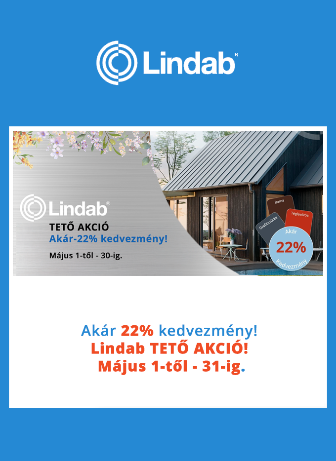 Lindab Komplett tető akció